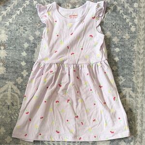 ✨5/$25✨Joe Fresh Light Purple Dress with Cherry & Lemon Print